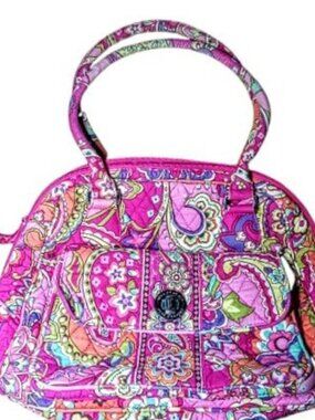 Vera Bradley pink paisley cosmetic beauty bag